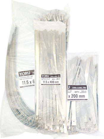 เคเบิ้ลไทร์ YORU Stainless 304 กว้าง 11.5 mm.