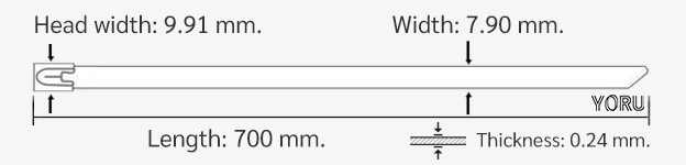 YORU เคเบิ้ลไทร์ Model YR700-79STL