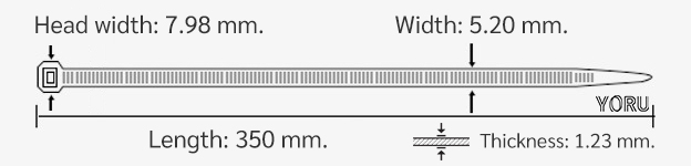 YORU เคเบิ้ลไทร์ Model YR350-06STW
