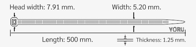 YORU เคเบิ้ลไทร์ Model YR500-06STW