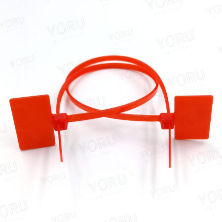 เคเบิ้ลไทร์มีป้าย YORU สีแดง