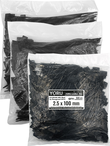 เคเบิ้ลไทร์ YORU มาร์คเกอร์ สีดำ ทุกขนาด