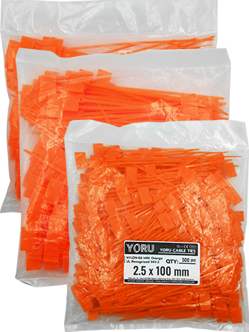 เคเบิ้ลไทร์ YORU มาร์คเกอร์ สีส้ม ทุกขนาด