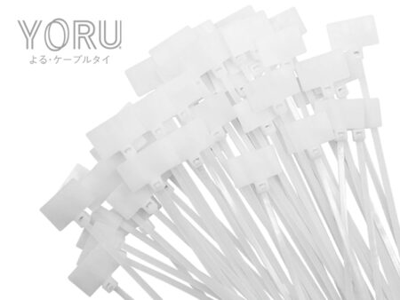 Marker Ties สายรัดแบบมีป้าย ยี่ห้อ YORU สีขาว