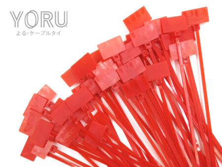 Marker Ties สายรัดแบบมีป้าย ยี่ห้อ YORU สีแดง