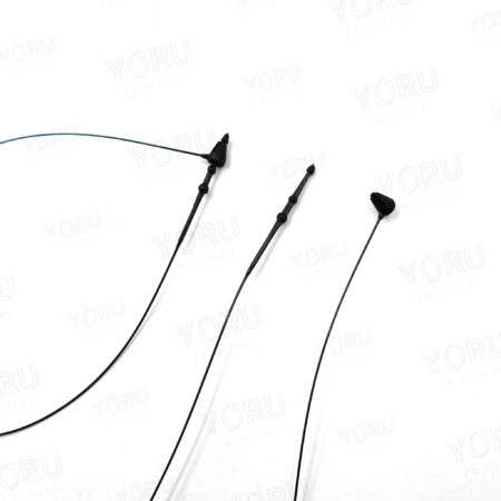 สายรัดหนวดกุ้ง YORU สีดำ (Black) หัวแหลม ทุกขนาด