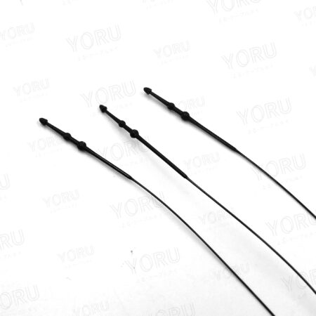 สายรัดหนวดกุ้ง YORU สีดำ (Black) หัวแหลม ทุกขนาด